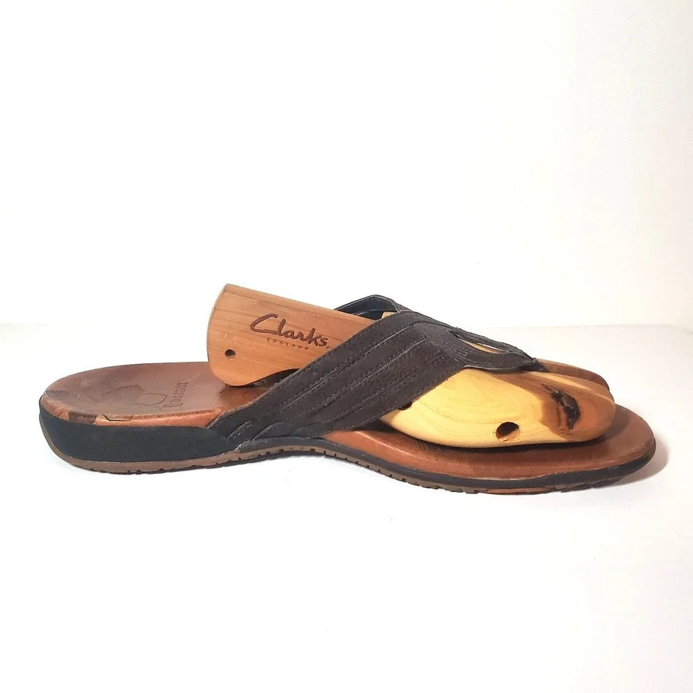 Merrell Thong Sandal Lidia Mahogany Women's Size 10 Leather J46304 Slip-on
